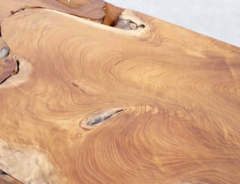 Rustikales Holz Lowboard aus Wurzelholz Teak Massiv von Picassi