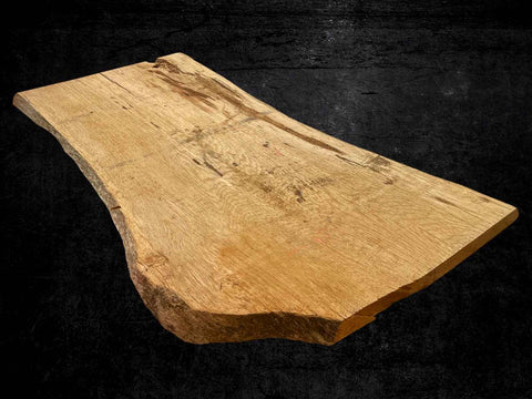 Baumplatten Tischplatte Eiche Stamm Monolith 220x105-124cm