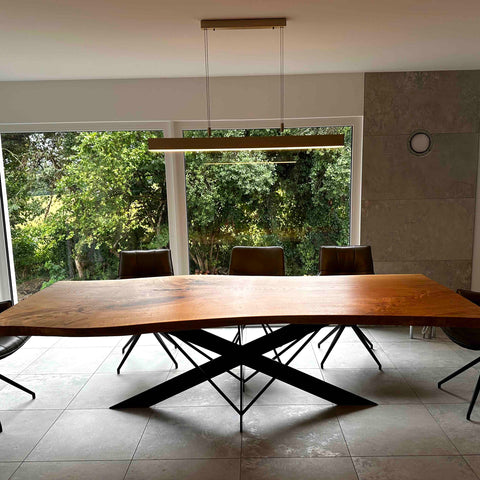 Picassi Exklusiv - Eichenholz Monolith Esstisch - Fine Cut