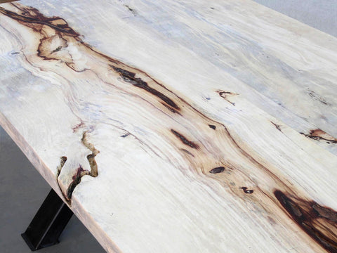 Tischplatte Baumplatte Unikat Einzelstück Tamarind Massivholz 200x100cm