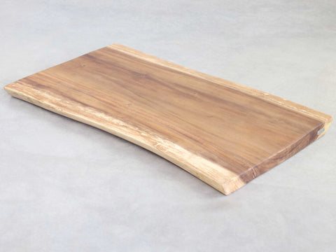 Suar Tischplatte Baumplatte Massiv 60mm mit Baumkante