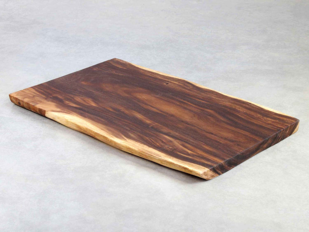 Suar Tischplatte Baumplatte Massiv 60mm mit Baumkante