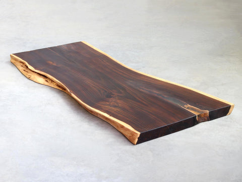 Baumplatten Unikat Rosewood Tischplatte mit Epoxidharz 190x75-90cm