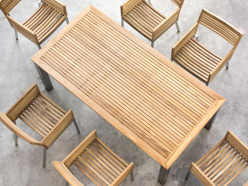 gartentisch-teak-edelstahl-design